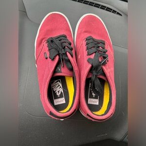 Barely worn red men’s Vans.